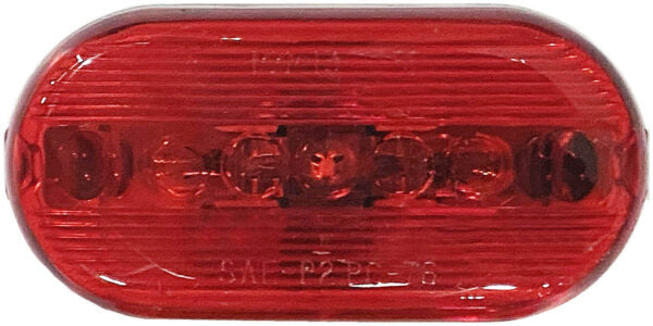 SALE - Peterson Incandescent Marker/Clearance Light-Red, Oblong, 2 Bulbs