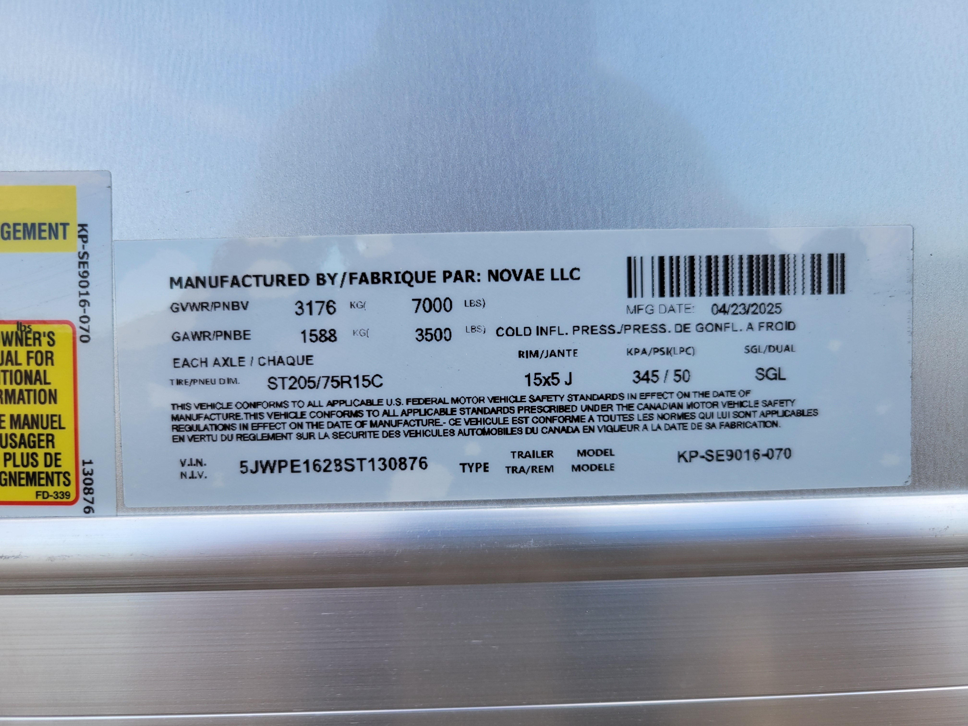 Pace 7.5 x 16 Journey Enclosed Trailer