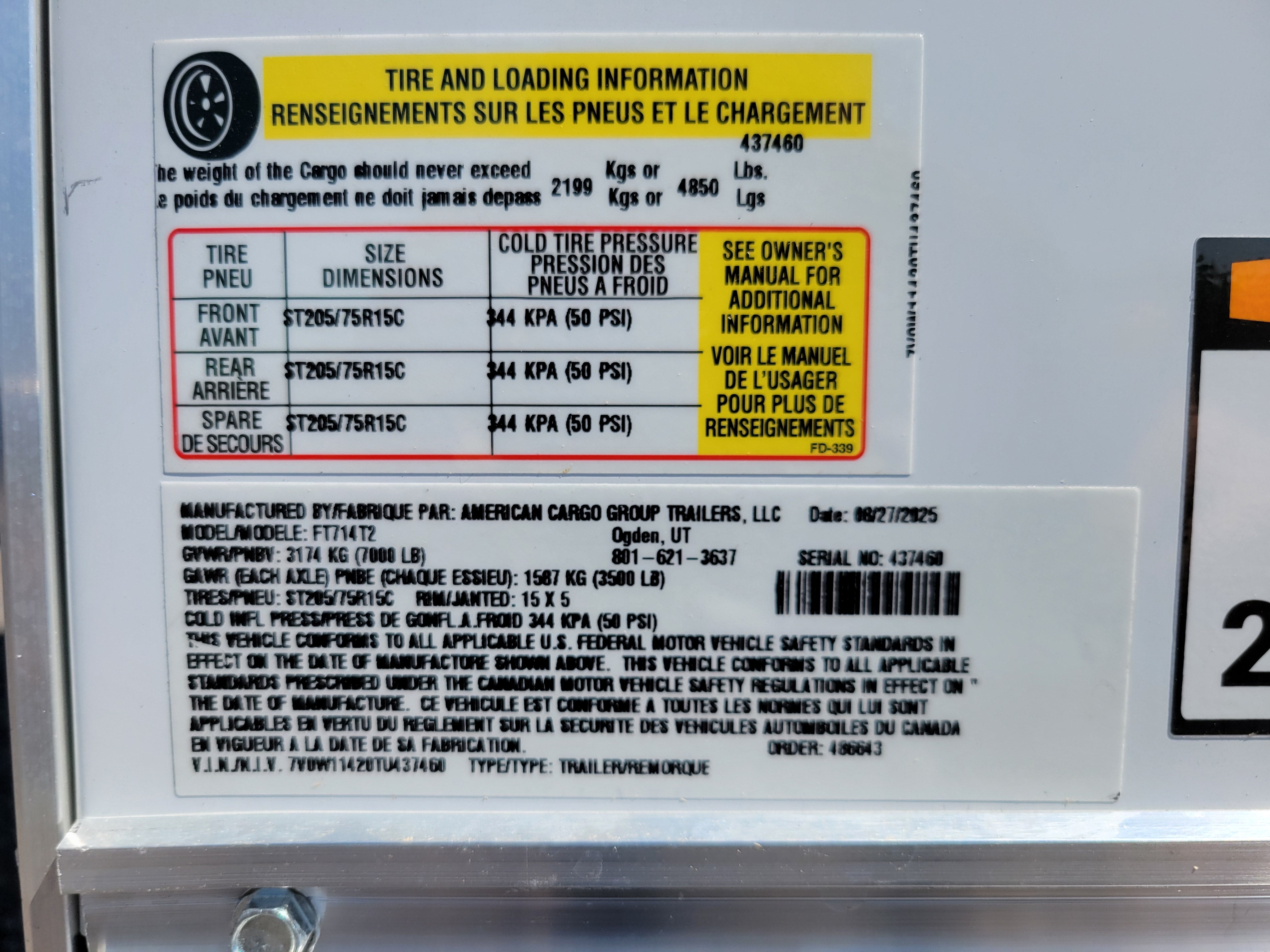 Wells Cargo 7 x 14 Deluxe Enclosed Trailer