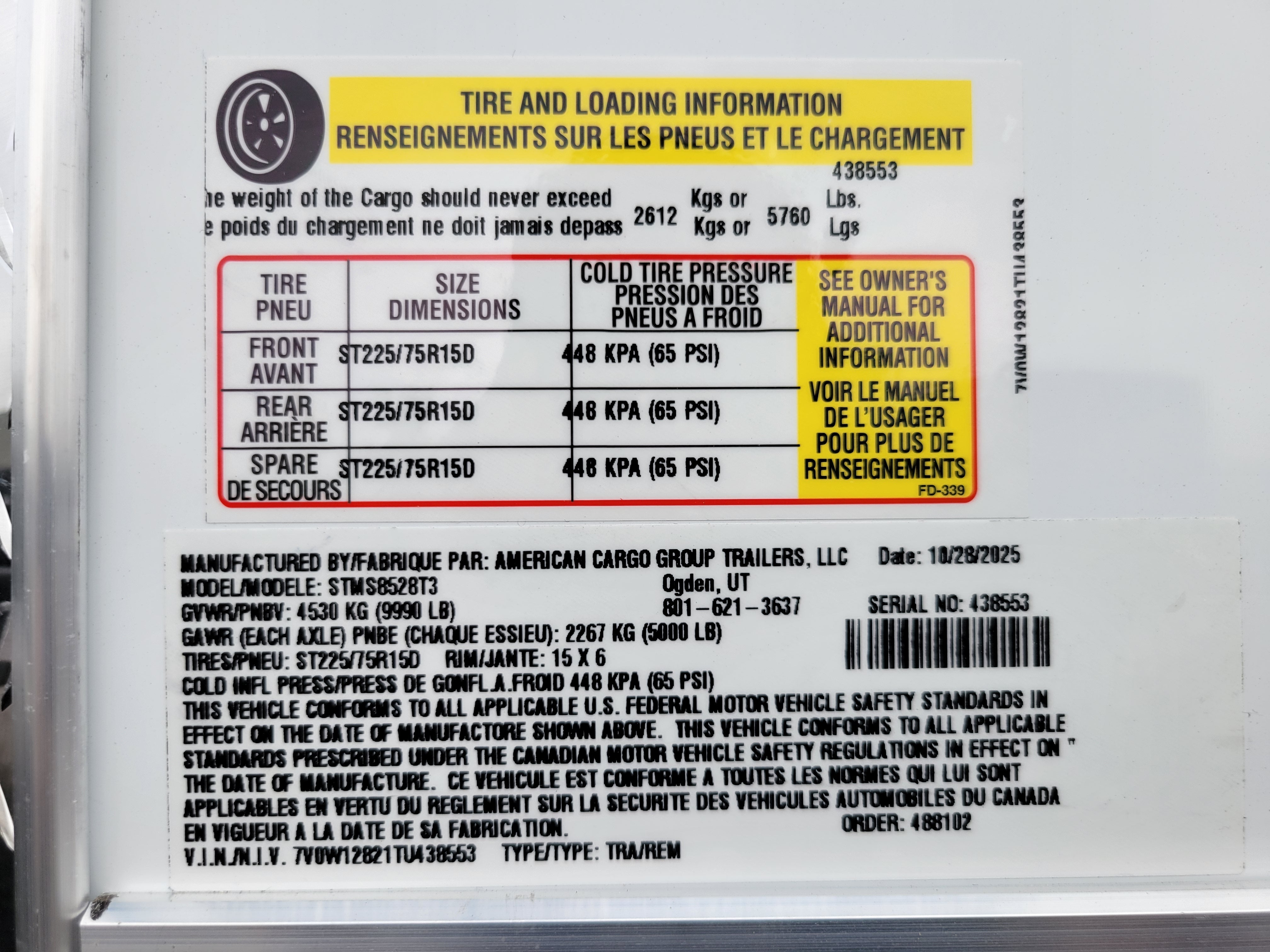 Wells Cargo 8.5 x 28 Enclosed Trailer