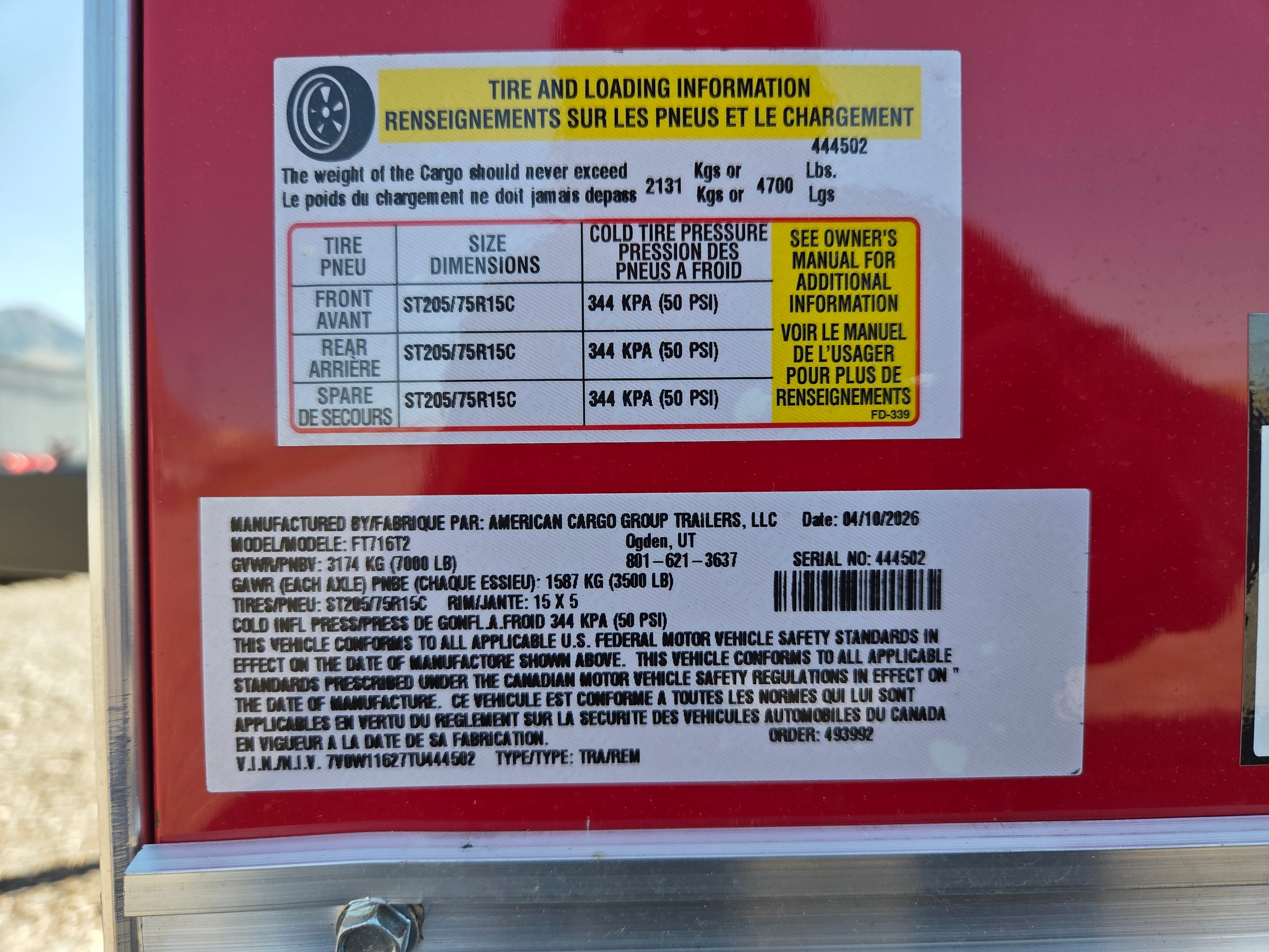 Wells Cargo 16' Enclosed Trailer