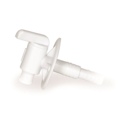 -SALE- Camco Female Cap - 3 / 4" w / Lanyard, White