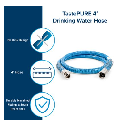 -SALE- Camco TastePURE 4' Premium Drinking Water Hose, 5 / 8"ID