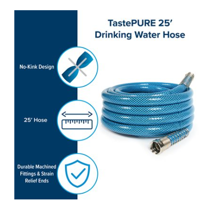 -SALE- Camco TastePURE 25' Premium Drinking Water Hose - 5 / 8"ID