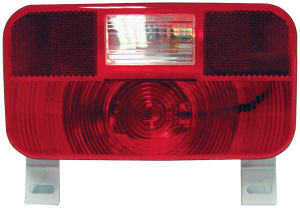 SALE - Peterson Incandescent Stop/Turn/Tail, Rectangular, w/ License Light & Bracket & Back-Up & Reflex