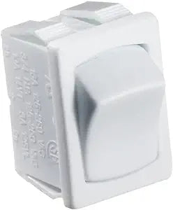 SALE - RV Designer White Rocker Switch, 10 Amp- On/Off SPST