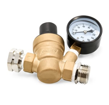 -SALE- Camco Adjustable Water Pressure Regulator - Brass Lead-Free