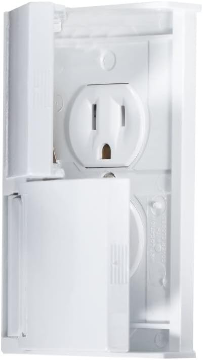 -SALE- RV Designer Weatherproof Dual Outlet with Snap Cover Plate- White