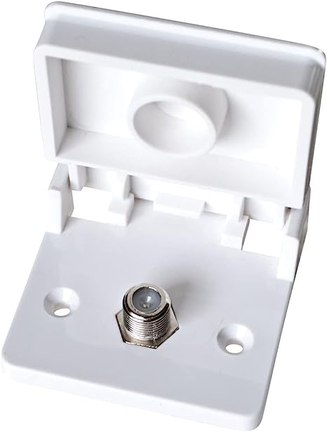 -SALE- RV Designer Weatherproof TV Jack- White