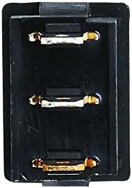 SALE - RV Designer Rocker Switch, Illuminated- Black w/Red