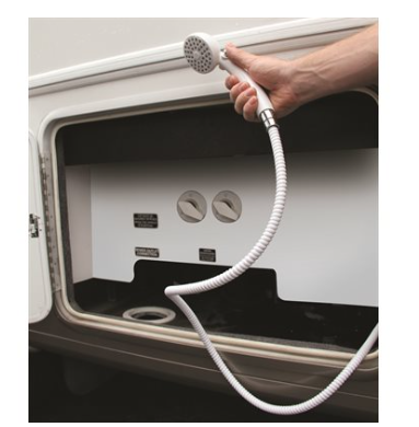 -SALE- Camco Shower Head Outdoor - White w/ On/Off Switch