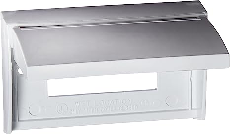 -SALE- RV Designer GFCI Outlet Cover, Weatherproof- White