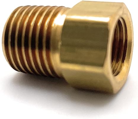 SALE - Marshall Excelsior Single Piece Adapter - 1/4" MNPT x 1/4" Female Flare Plug