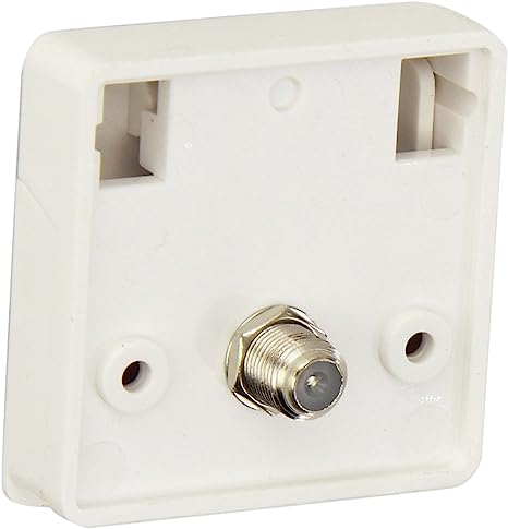-SALE- RV Designer Weatherproof TV Jack- White