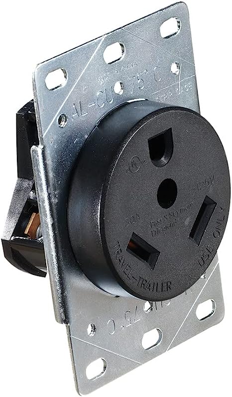 -SALE- RV Designer Flush Receptacle- 30 Amp