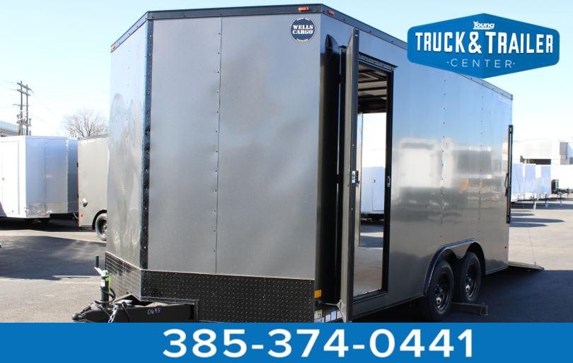 Wells Cargo 8.5 x 16 Deluxe Enclosed Trailer