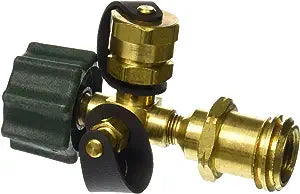 SALE - Marshall Excelsior Propane Adapter Tee 1-5/16" F. ACME x 1-5/16" M. ACME Type I, QCC x 1"- 20 Male x 1/4" F. Inv. Flare