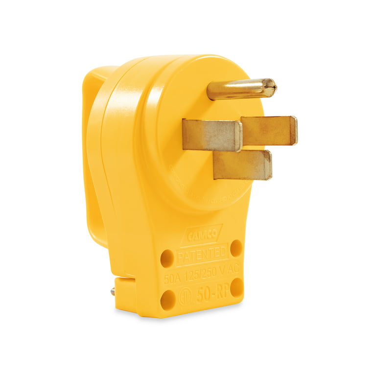 -SALE- Camco 50-Amp Power Grip Replacement Male Plug, 125-250V / 12500W