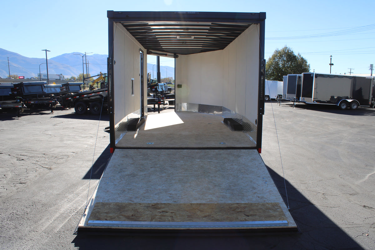 WELLS CARGO 22' Snowmobile Trailer Black Trim
