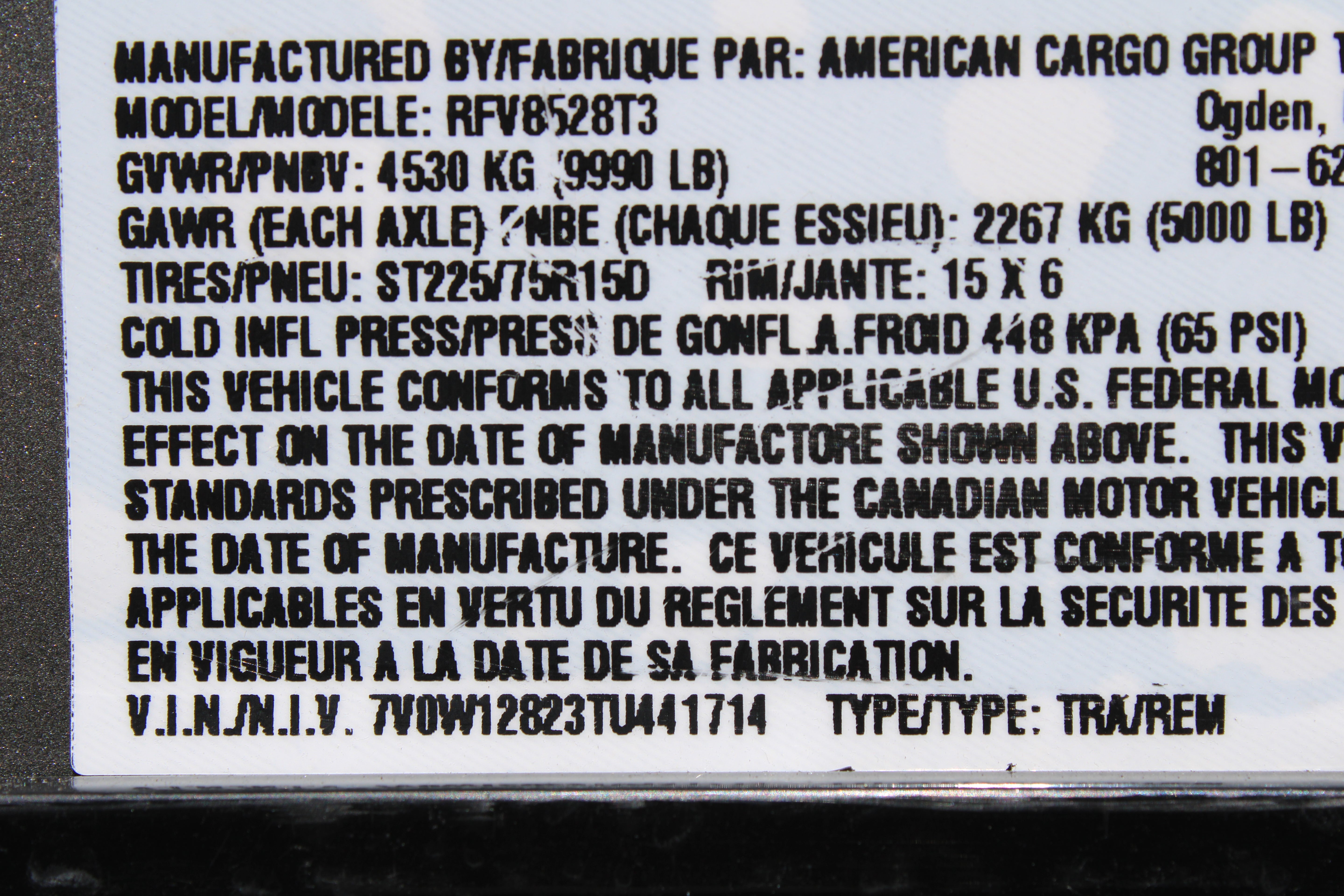 Wells Cargo 28' Road Force
