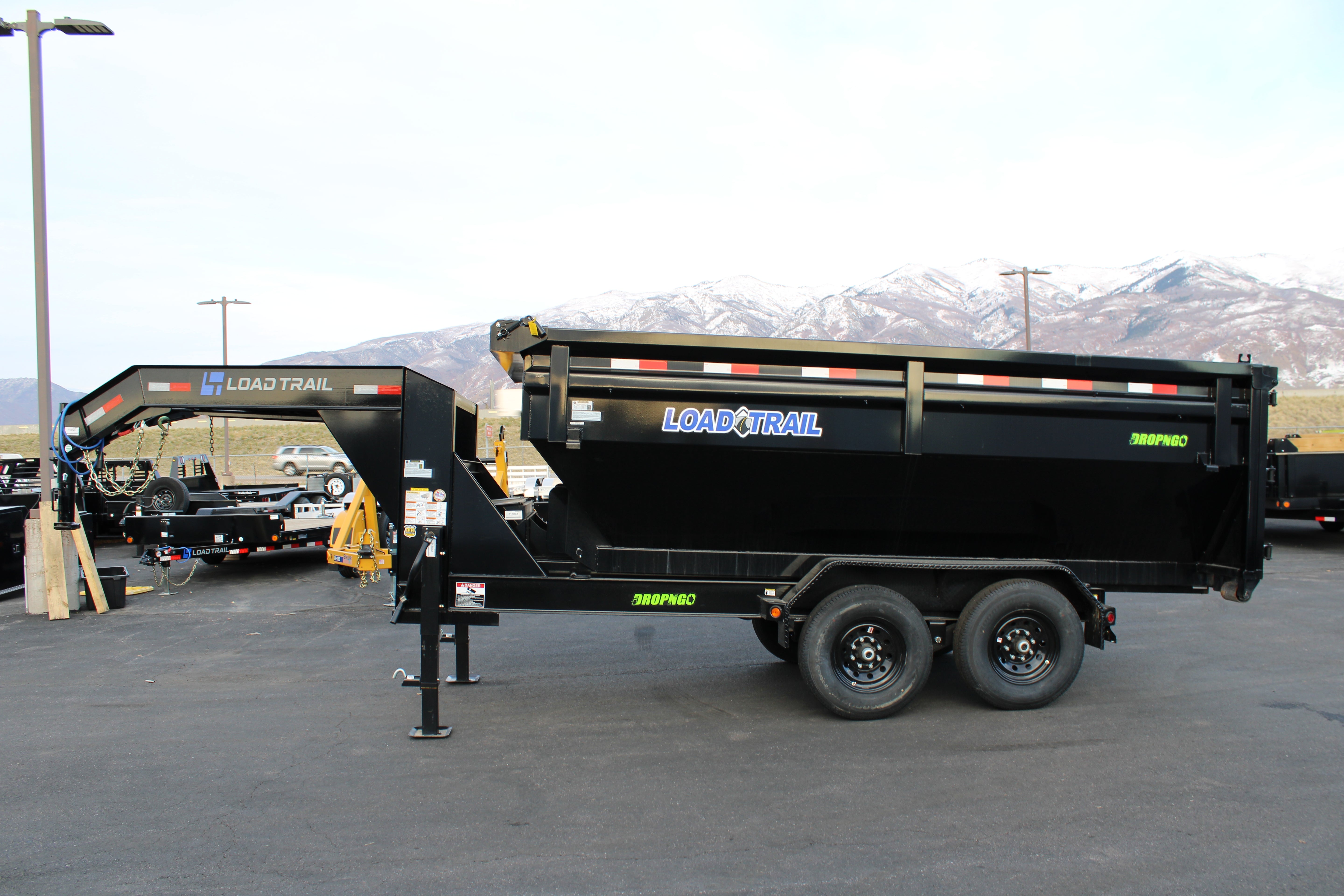 Load Trail 83" x 14' Gooseneck Trailer drop and go chassis