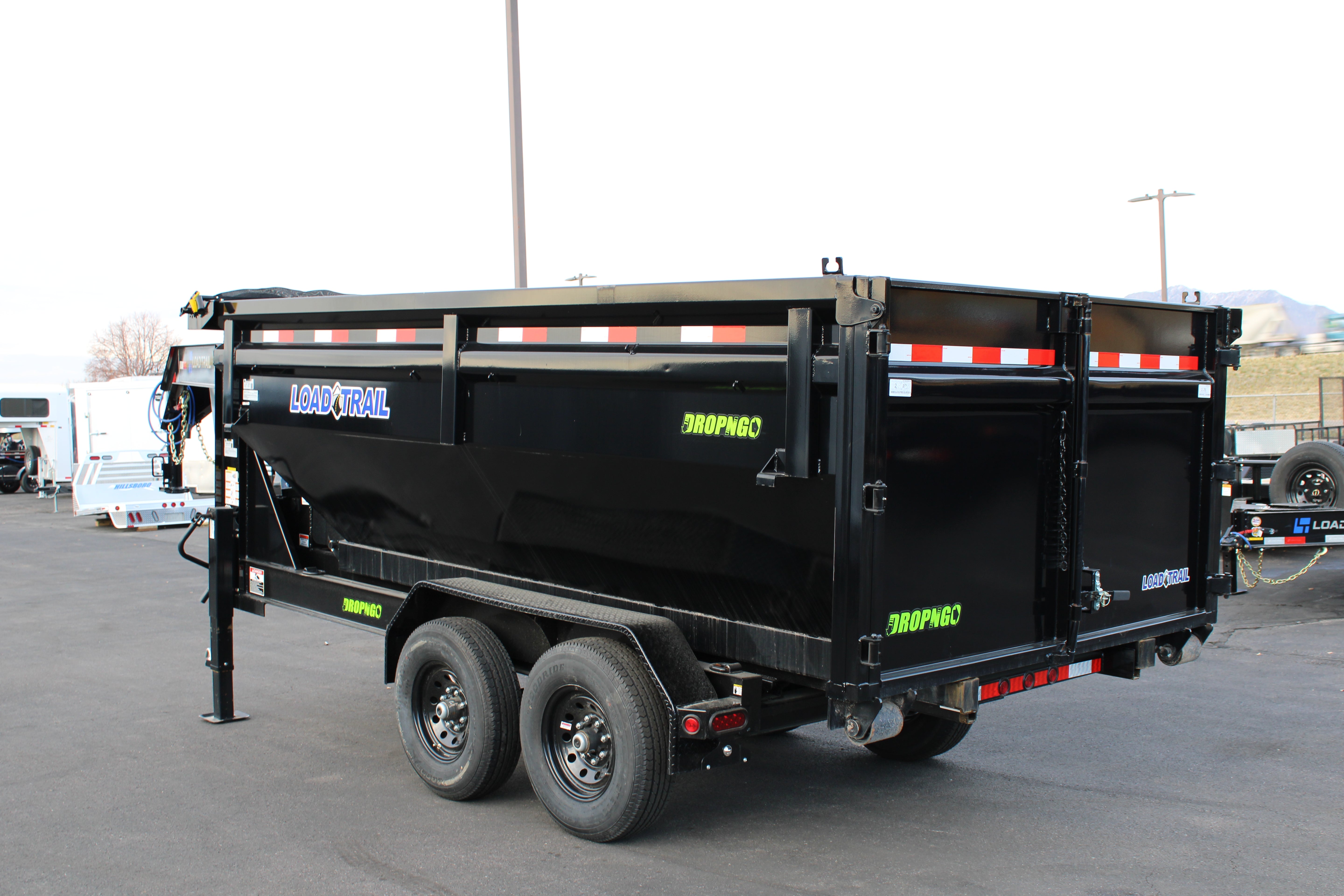 Load Trail 83" x 14' Gooseneck Trailer drop and go chassis