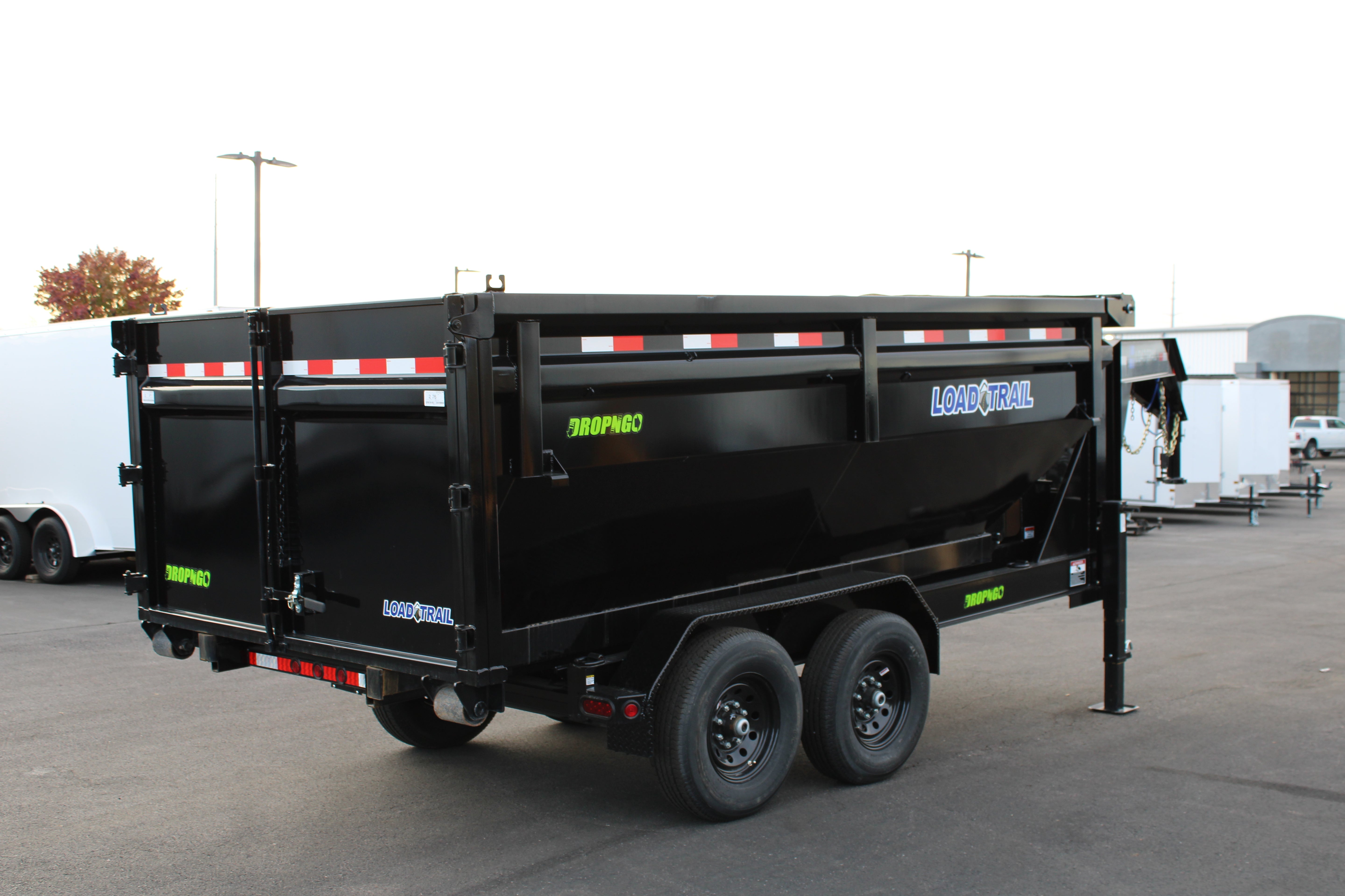 Load Trail 83" x 14' Gooseneck Trailer drop and go chassis