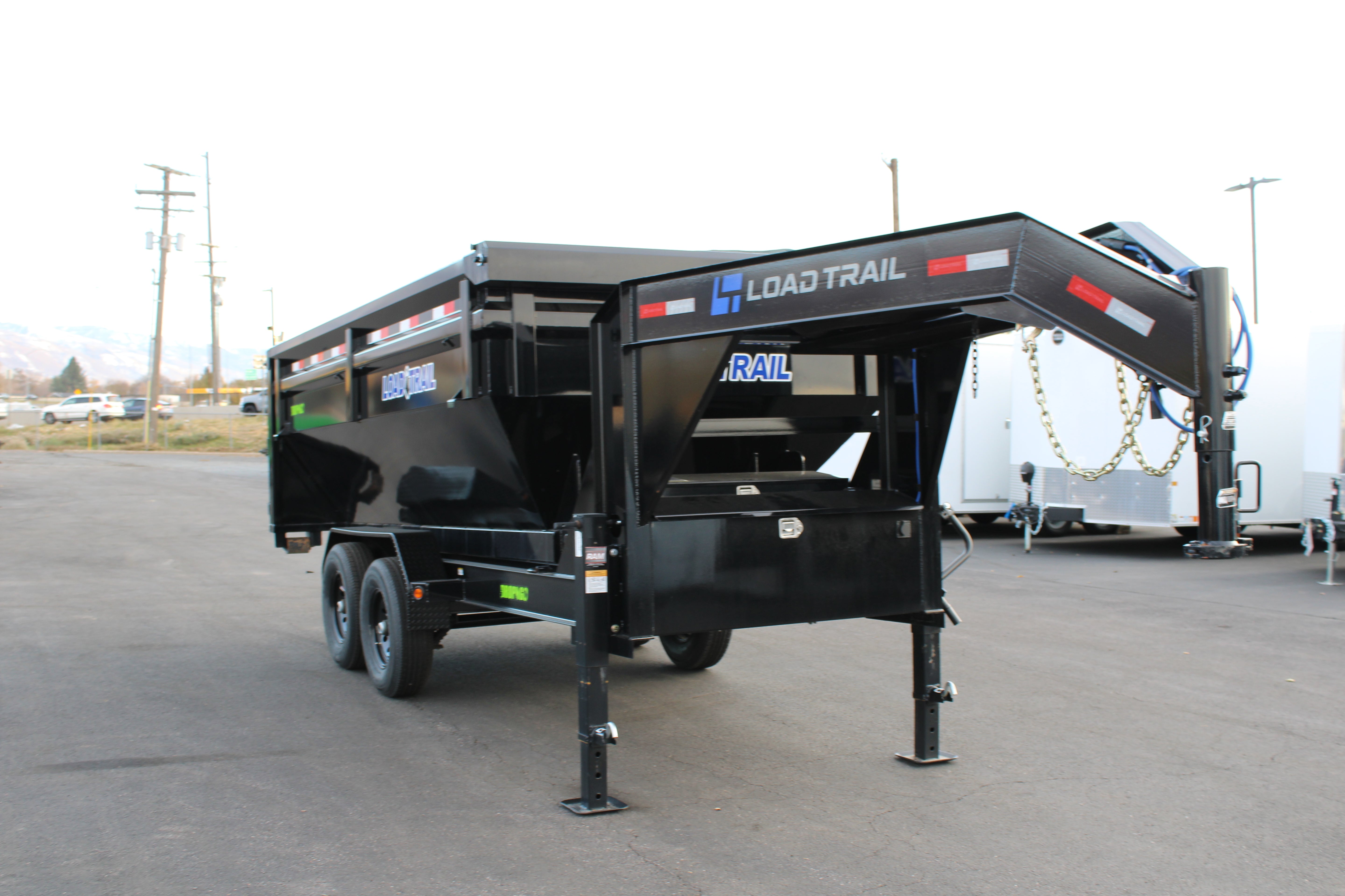 Load Trail 83" x 14' Gooseneck Trailer drop and go chassis