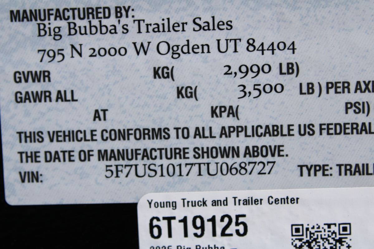 Big Bubba 6x10 Utility Trailer