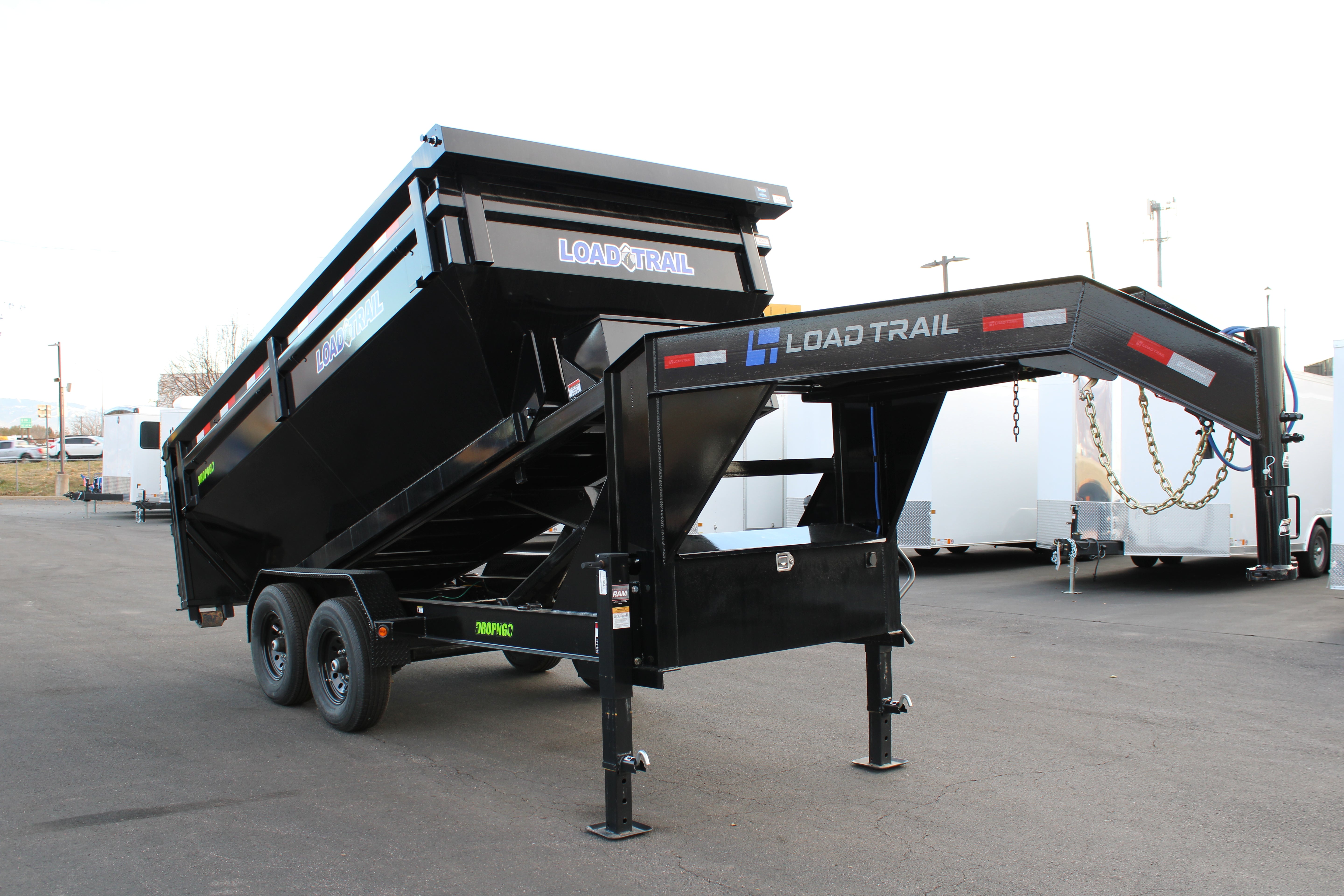 Load Trail 83" x 14' Gooseneck Trailer drop and go chassis