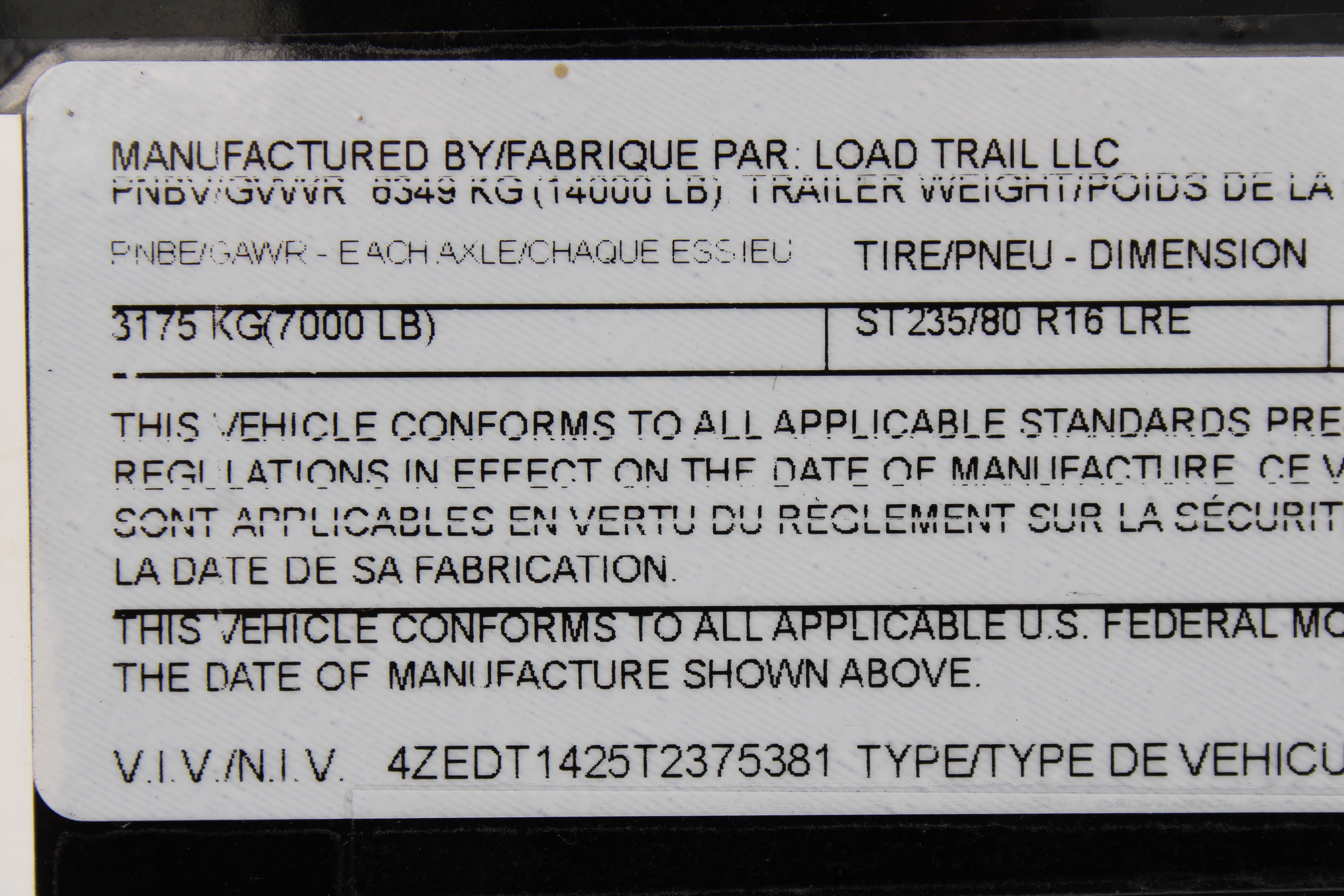 Loadtrail Low-Pro Dump Trailer 14'