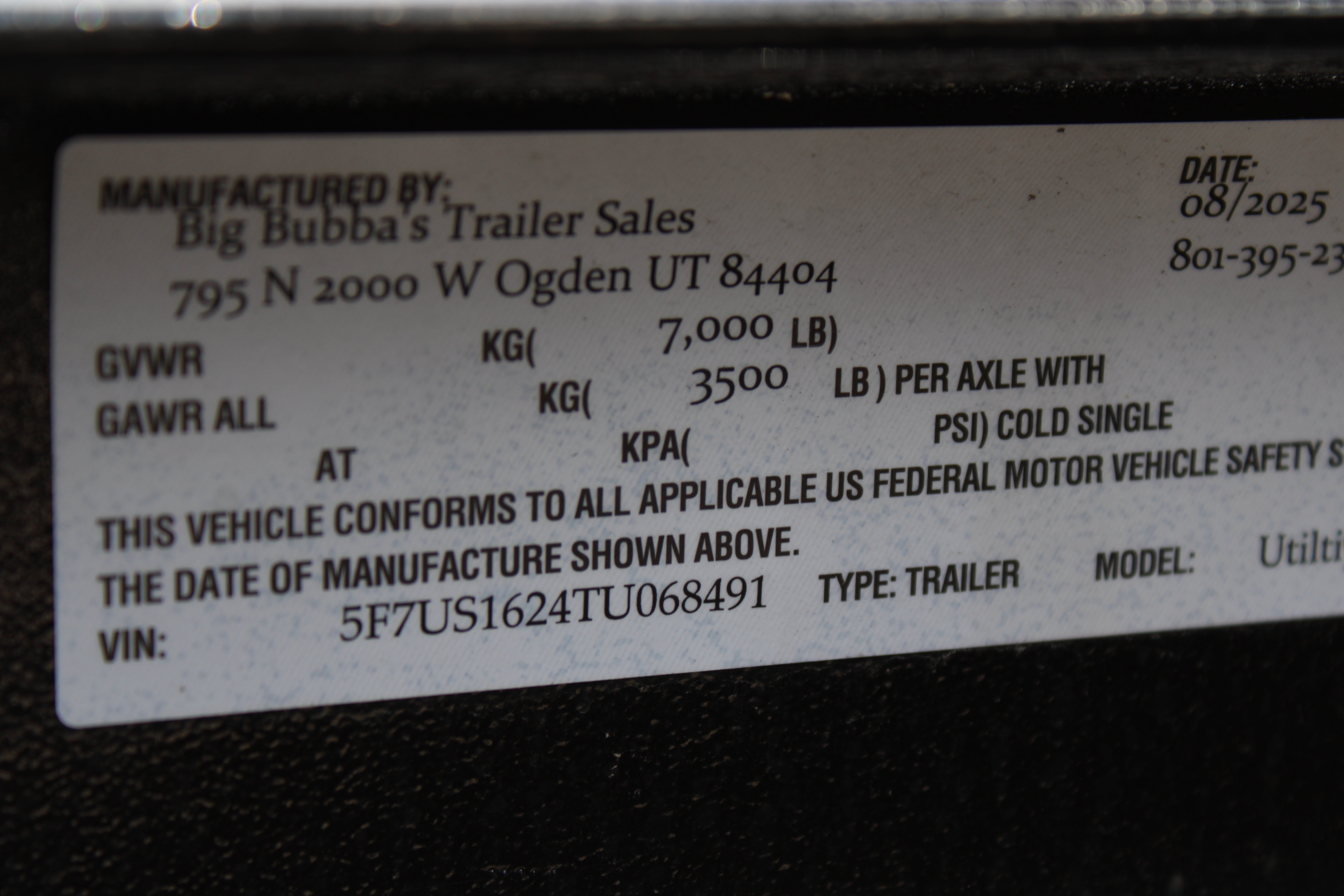Big Bubbas 16' Trailer