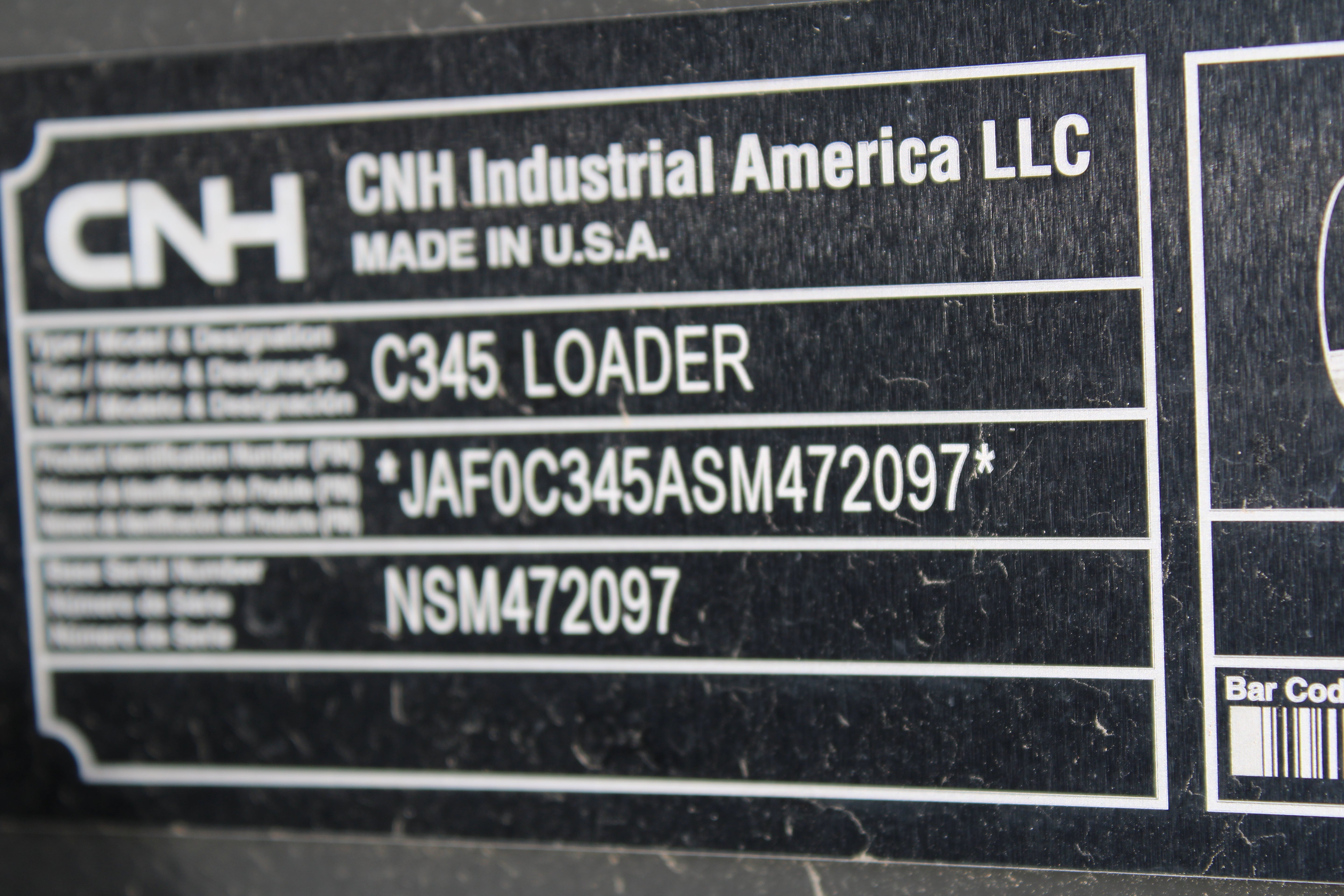 New Holland Skidsteer C345