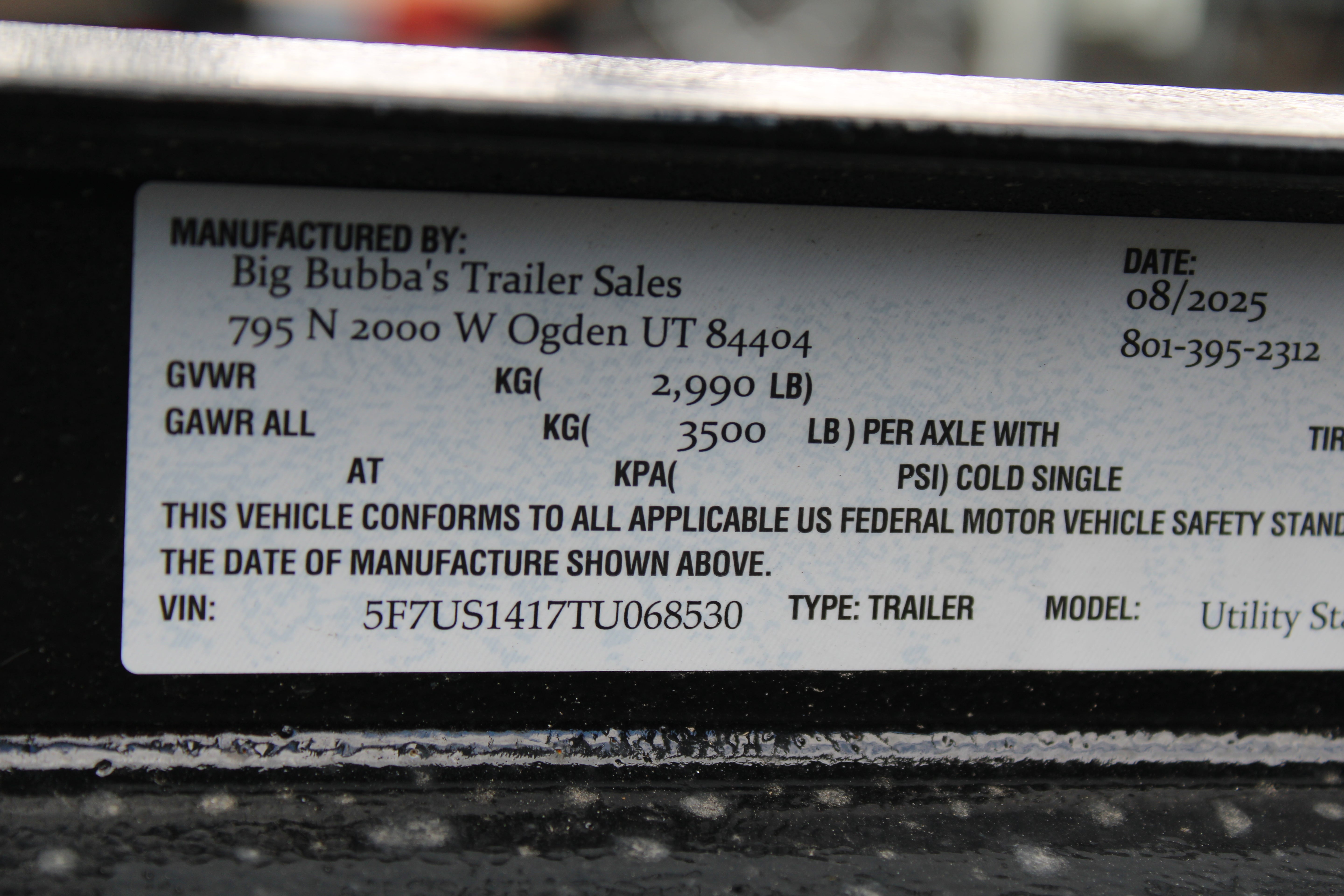 Big Bubba 7 x 14 Utility Trailer