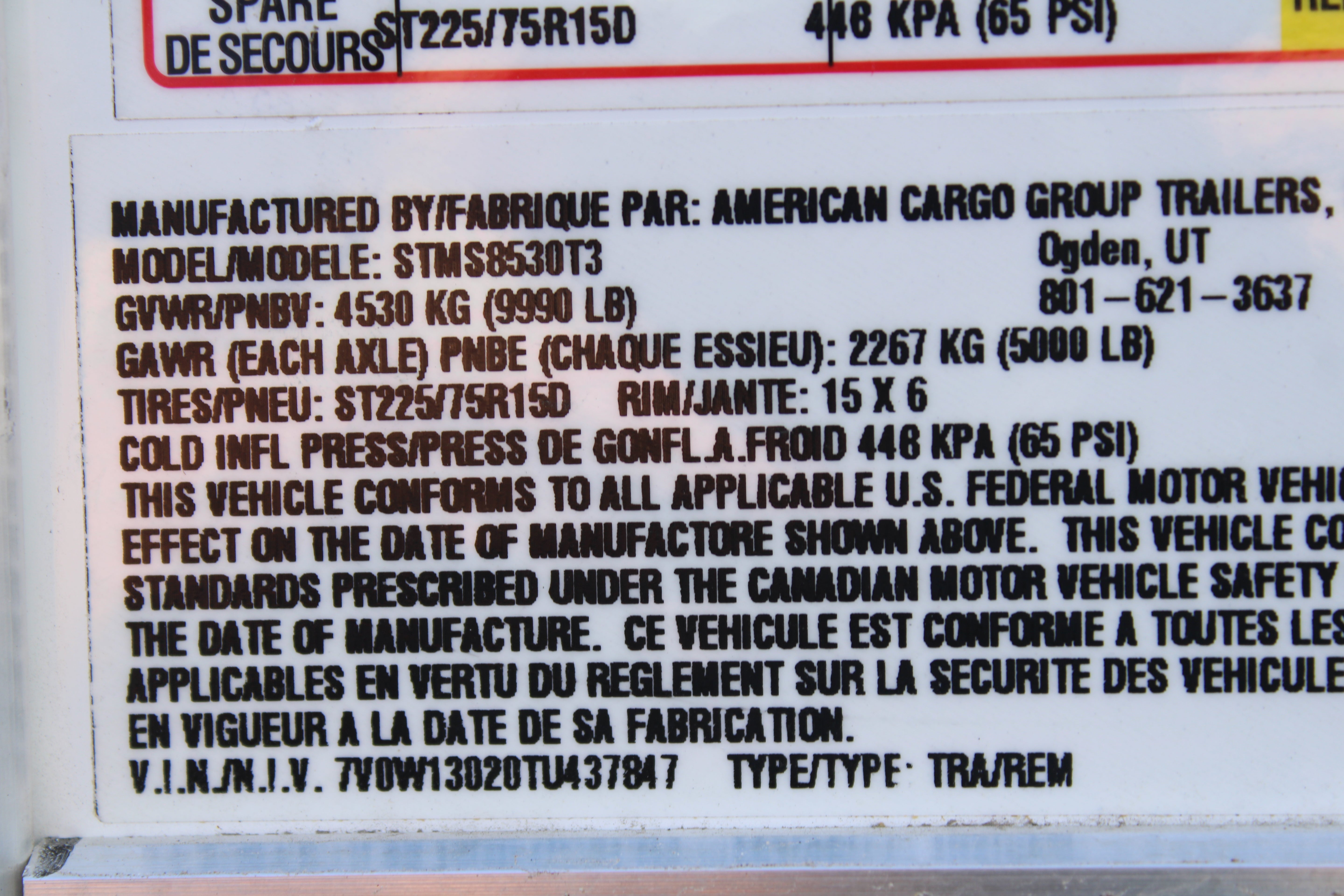 Wells Cargo 8.5 x 30 Enclosed Trailer