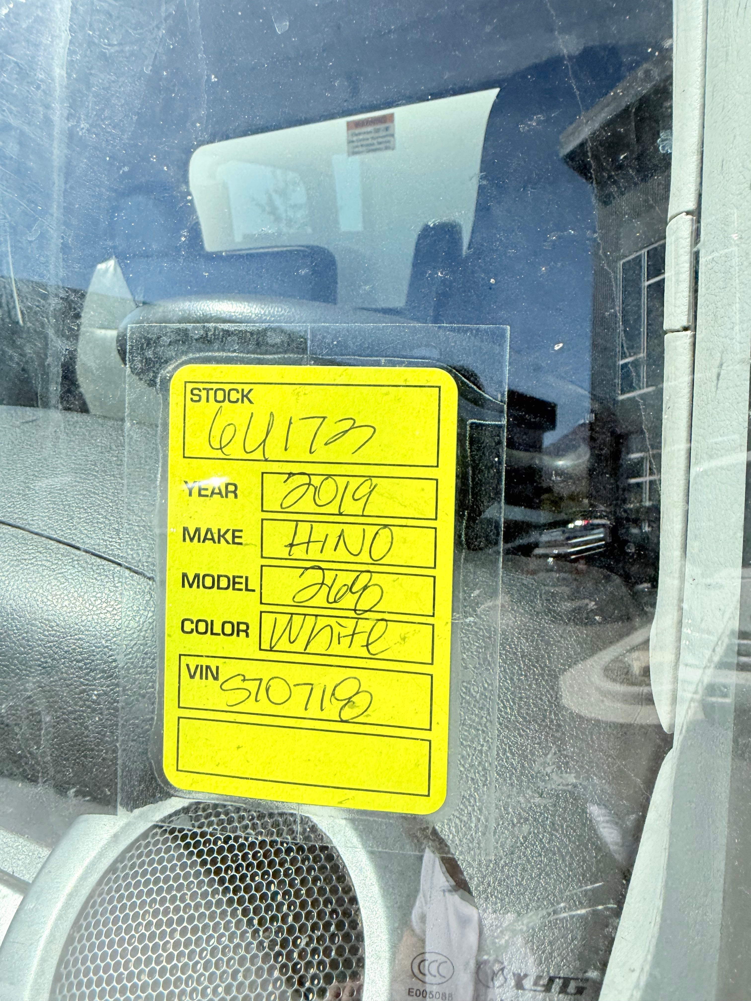 USED 2019 HINO 268A 26,000 GVW 26' BOX TRUCK