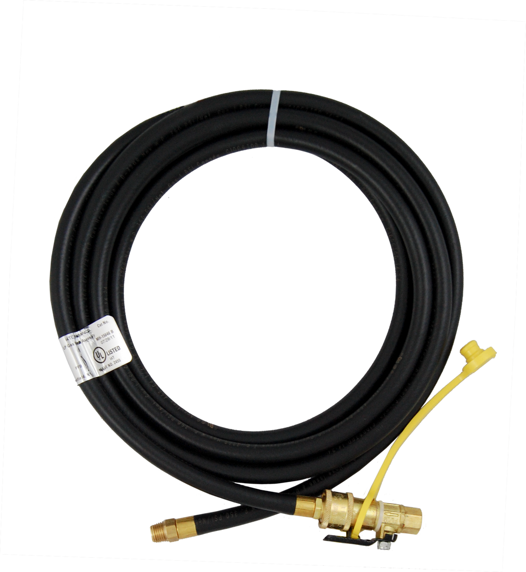 SALE - Marshall Excelsior Quick Disconnect LP Hose QD x 1/4" MNPT w/Cap- 144"