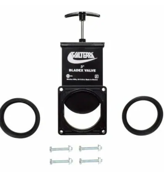 -SALE- Valterra Bladex Waste Valve Body 3″- Metal Handle