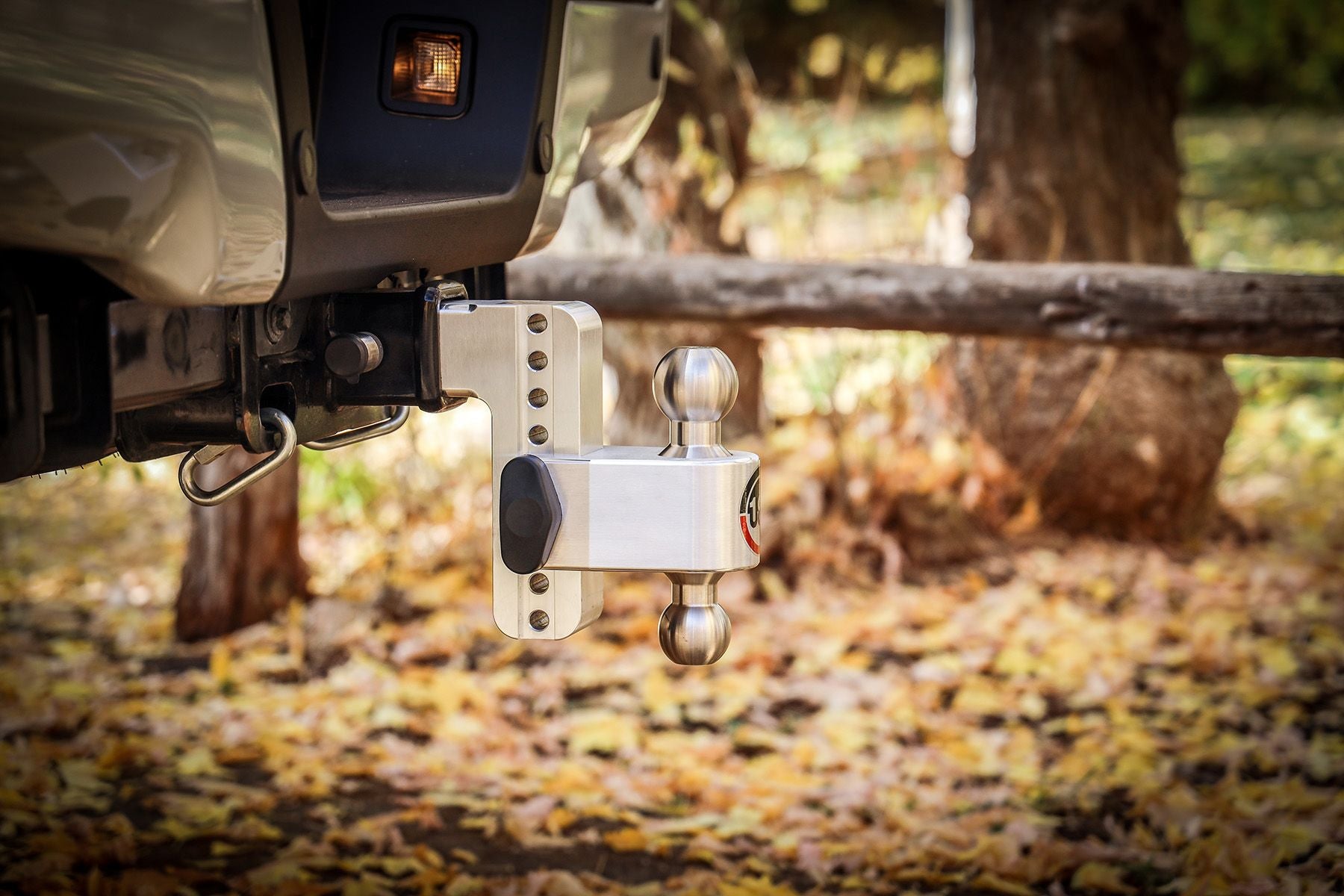 Weigh Safe Aluminum Turnover Ball 6" Drop Hitch w/ 2.5" Shank- Stainless Steel