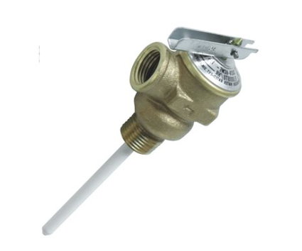 Camco T&P Valve 1 / 2" - w / 4" Probe Coated- 150psi