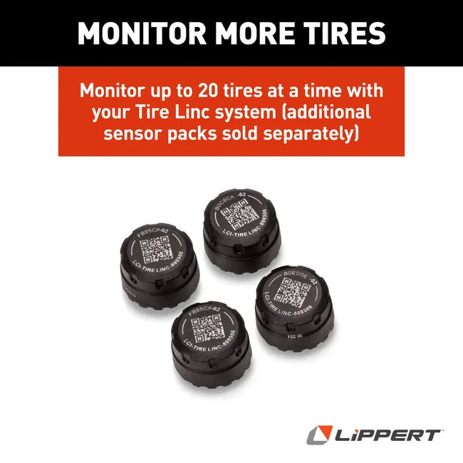 Lippert Tire Linc RV Tire Pressure and Temperature Monitoring System