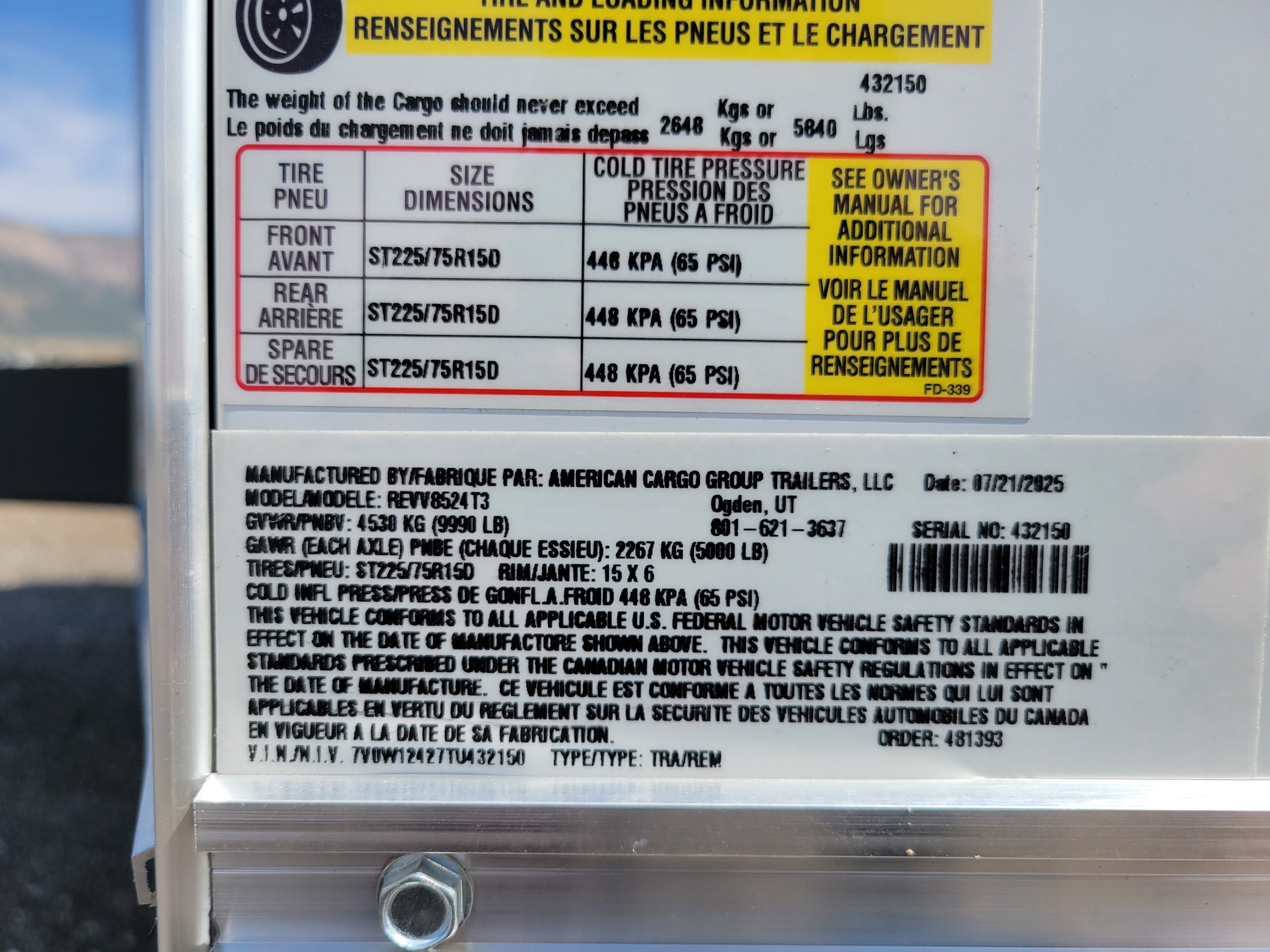 Wells Cargo 8.5 x 24 Enclosed Trailer