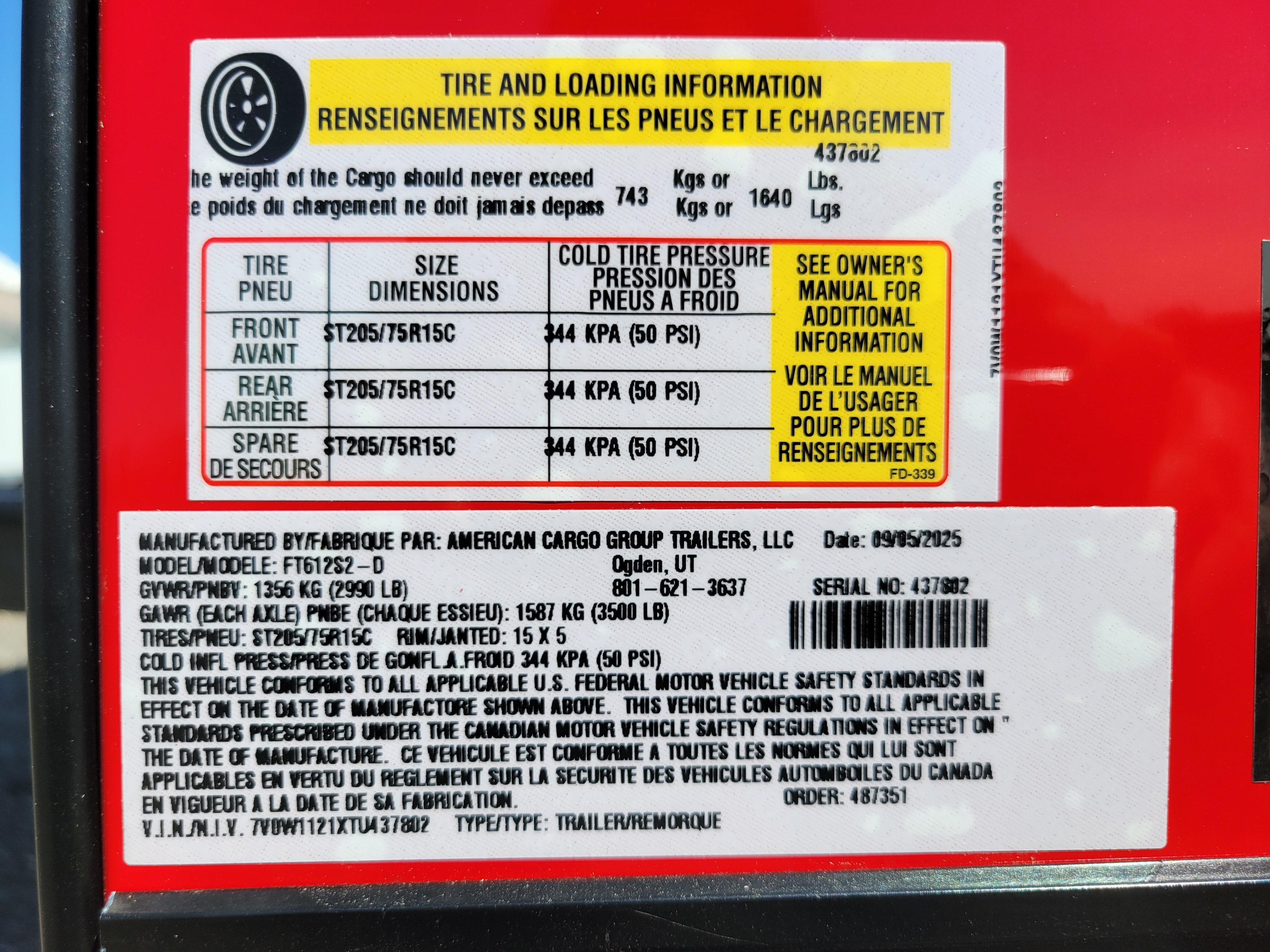 Wells Cargo 6 x 12 Deluxe Enclosed Trailer