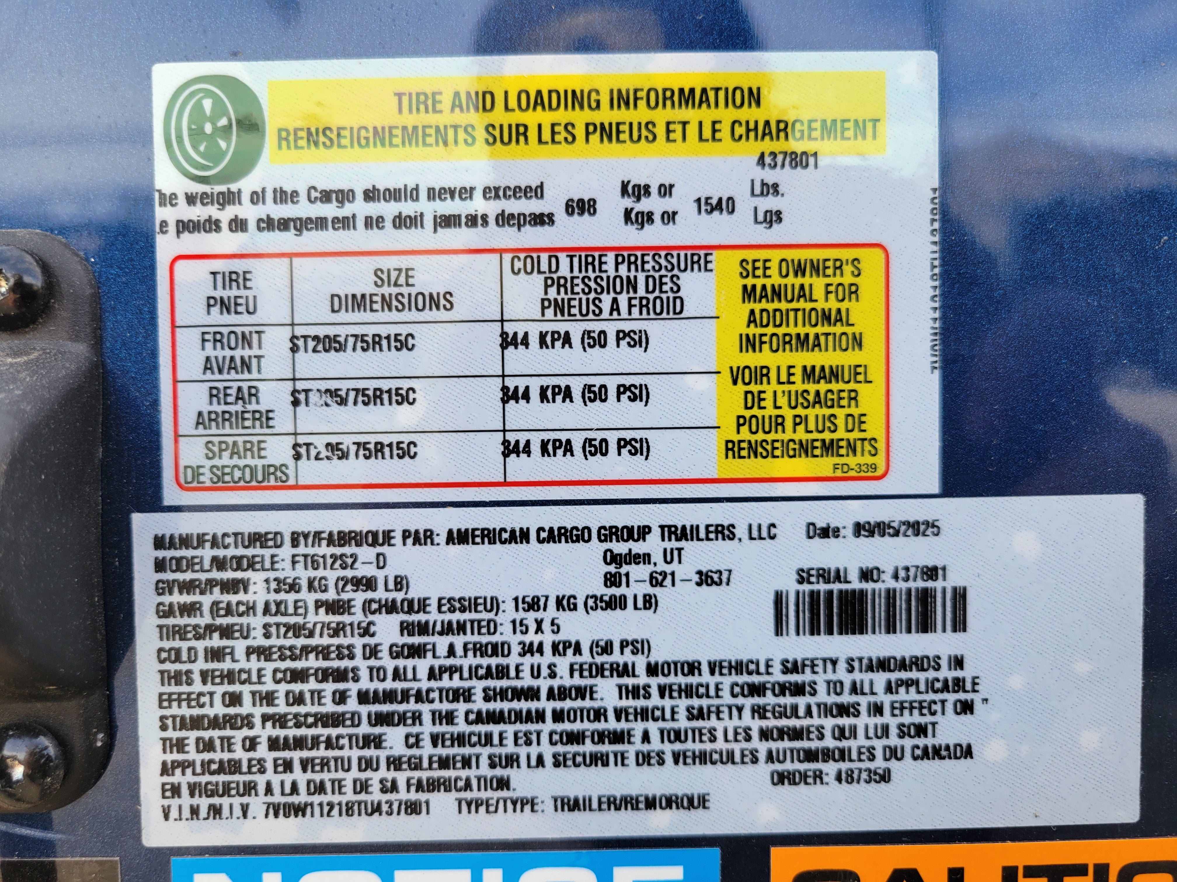 Wells Cargo 6 x 12 Deluxe Enclosed Trailer