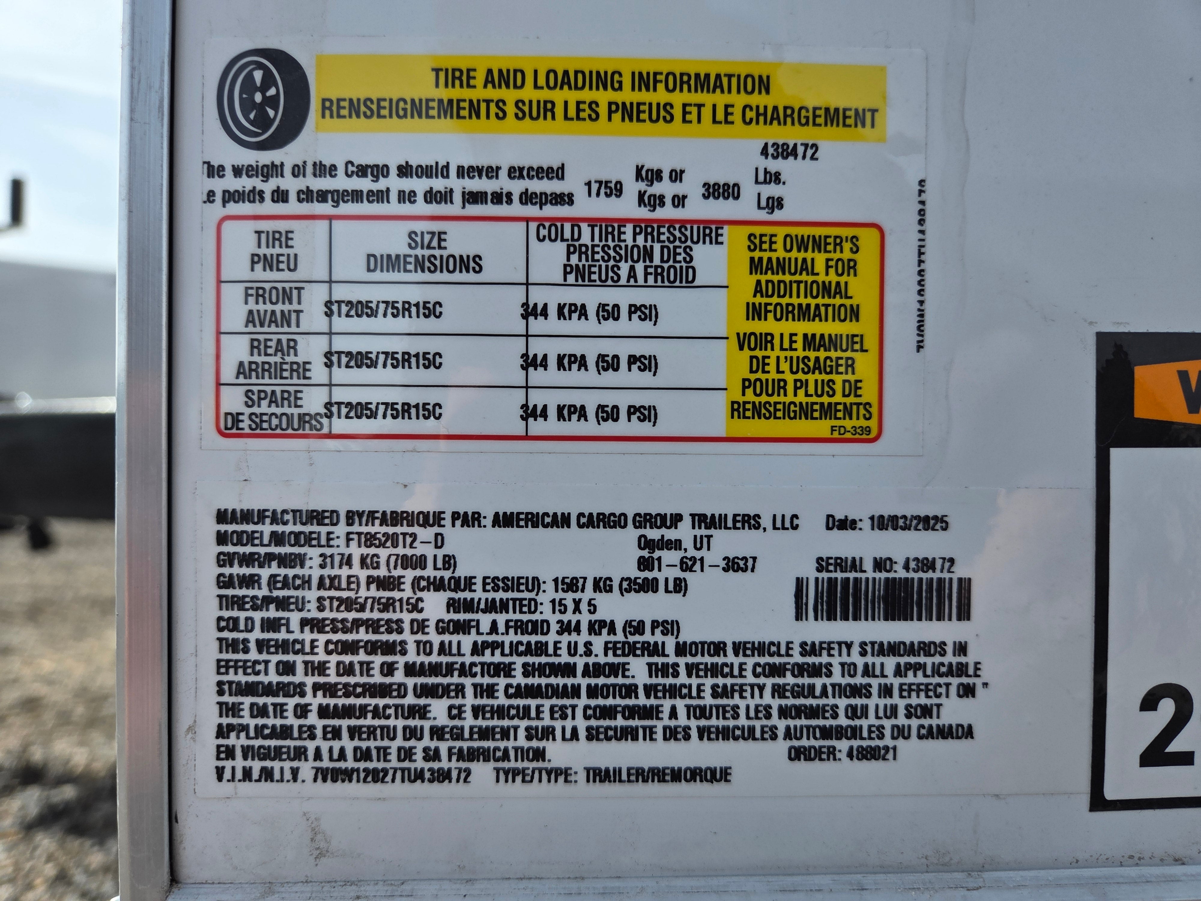 Wells Cargo 20' ENCLOSED TRAILER
