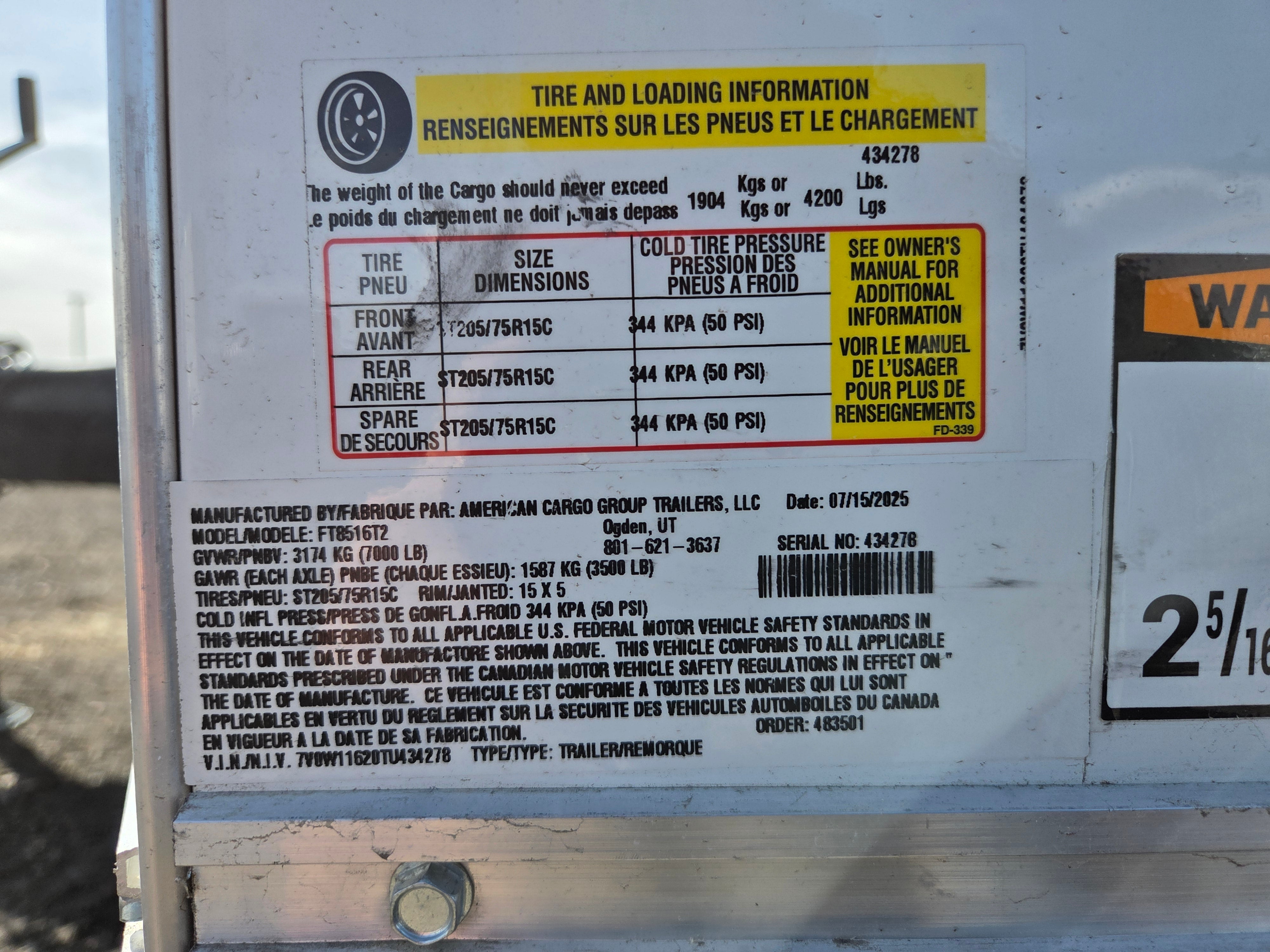 Wells Cargo 16' Enclosed Trailer