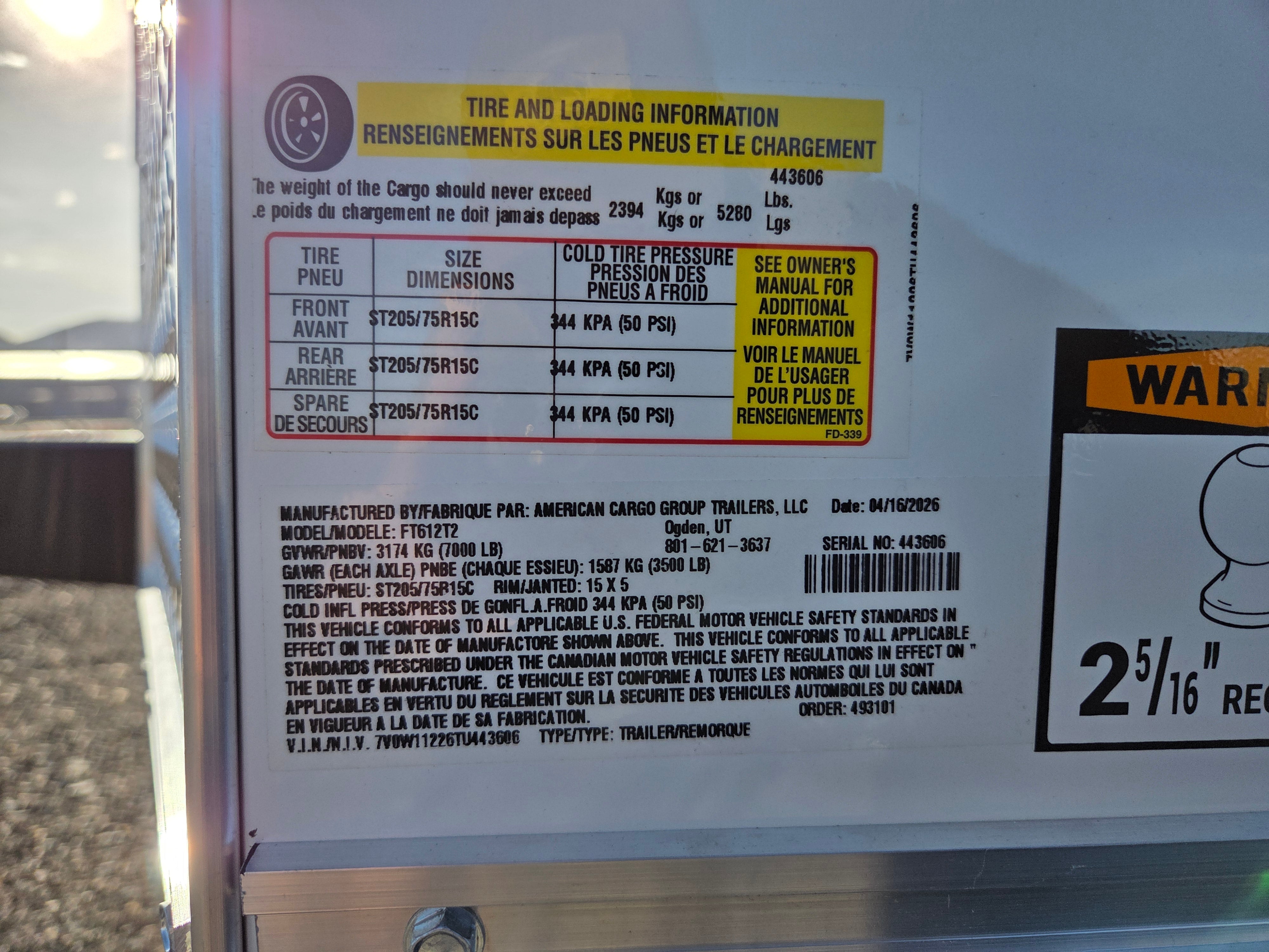 Wells Cargo 6x12 enclosed Trailer
