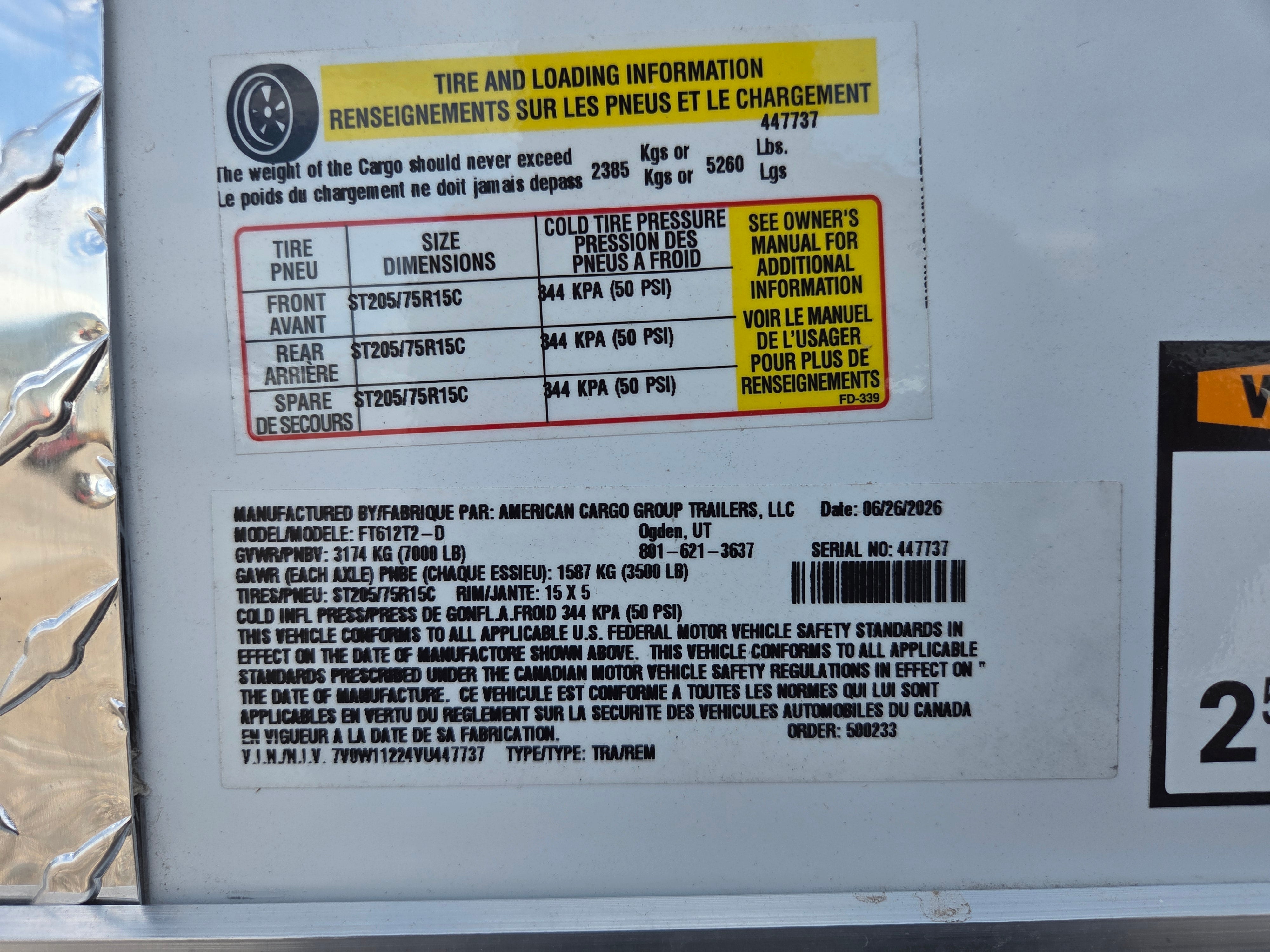 Wells Cargo 12' Enclosed Trailer