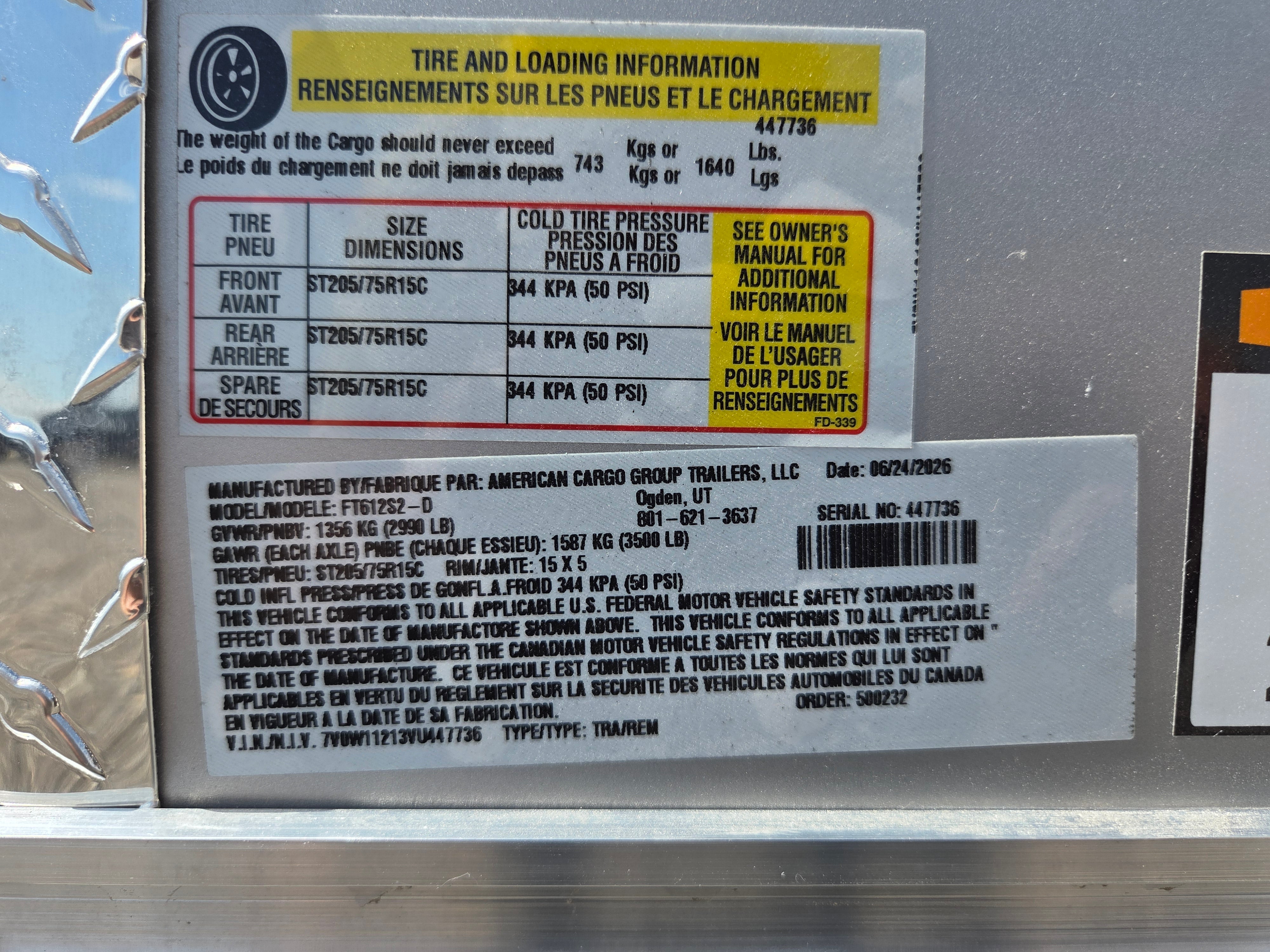 Wells Cargo 12' Enclosed Trailer