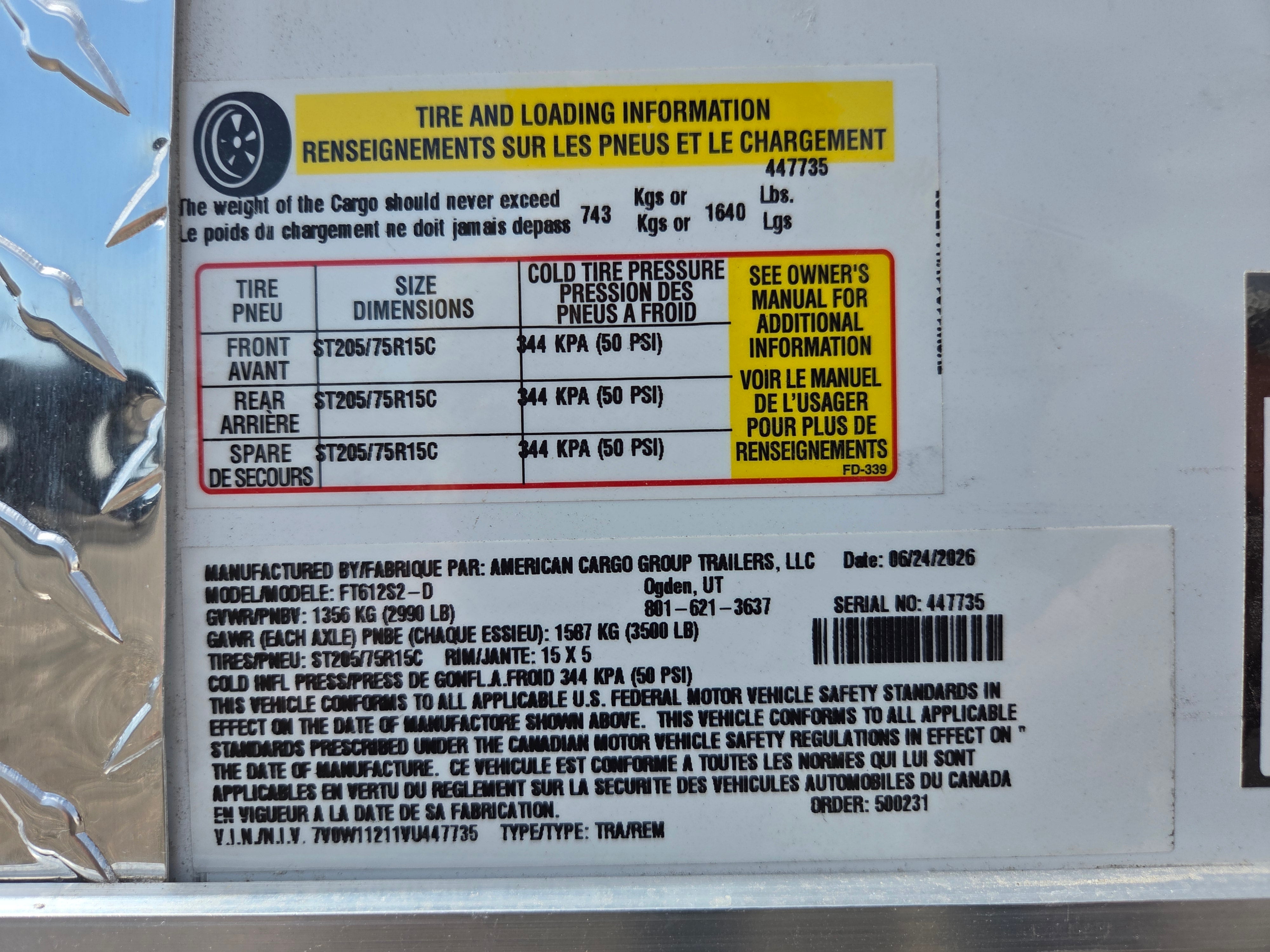 Wells Cargo 6x12 Enclosed Trailer